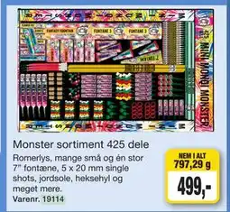 Harald Nyborg Monster sortiment 425 dele tilbud