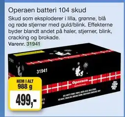 Harald Nyborg Operaen batteri 104 skud tilbud