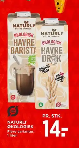MENY NATURLI’ ØKOLOGISK tilbud