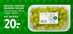 MENY GESTUS STENFRI GRØNNE DRUER tilbud