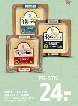 MENY RIBERHUS ELLER CHEASY SKIVEOST tilbud