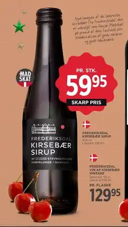 MENY FREDERIKSDAL KIRSEBÆR SIRUP tilbud