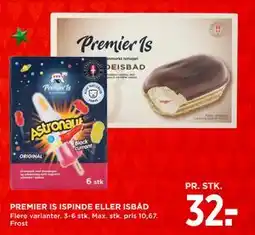 MENY PREMIER IS ISPINDE ELLER ISBÅD tilbud