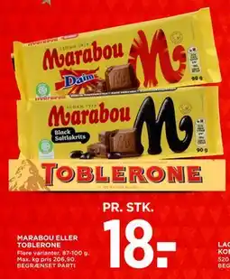 MENY MARABOU ELLER TOBLERONE tilbud