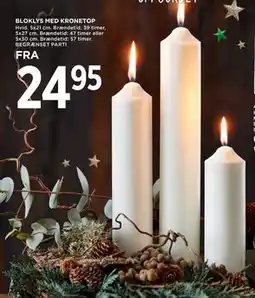 MENY BLOKLYS MED KRONETOP tilbud