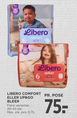 MENY LIBERO COMFORT ELLER UP&GO BLEER tilbud