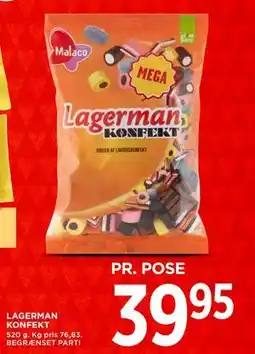 MENY LAGERMAN KONFEKT tilbud