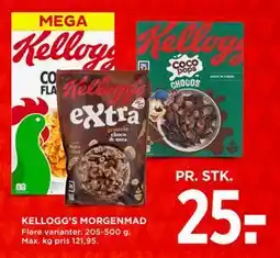 MENY KELLOGG’S MORGENMAD tilbud
