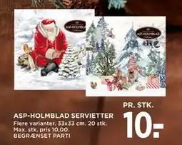 MENY ASP-HOLMBLAD SERVIETTER tilbud