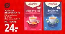MENY YOGI TEA ØKOLOGISK TE tilbud