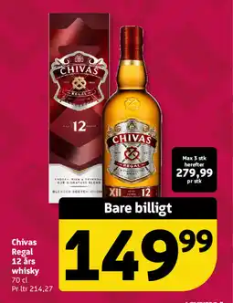 Løvbjerg Chivas Regal 12 års whisky tilbud