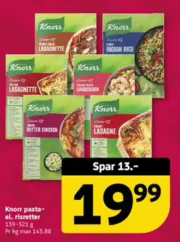 Løvbjerg Knorr pasta- el. risretter tilbud
