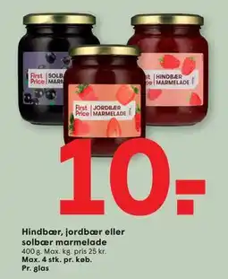 SPAR Hindbær, jordbær eller solbær marmelade tilbud