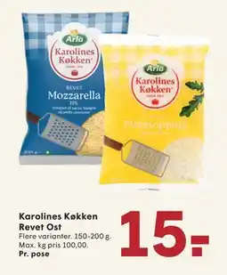 SPAR Karolines Køkken Revet Ost tilbud