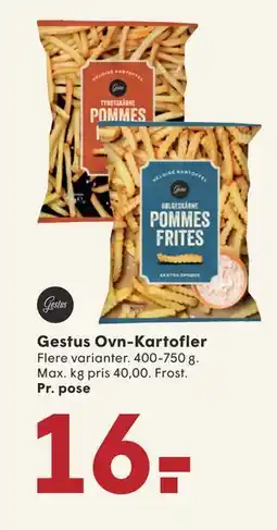 SPAR Gestus Ovn-Kartofler tilbud