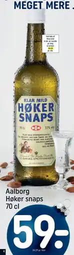 REMA 1000 Aalborg Høker snaps 70 cl tilbud