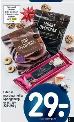 REMA 1000 Odense marcipan eller Spangsberg overtræk 225-250 g tilbud