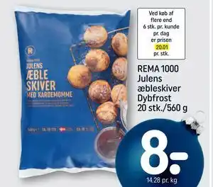 REMA 1000 Julens æbleskiver Dybfrost 20 stk./560 g