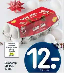 REMA 1000 Skrabeæg Str. M/L 10 stk tilbud