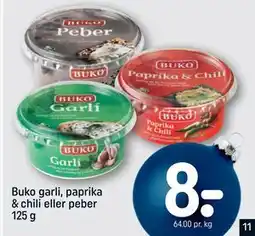 REMA 1000 Buko garli, paprika & chili eller peber 125 g tilbud