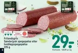 REMA 1000 Frilandsgris Sønderjysk spegepølse eller hvidløgsspegepølse 225 g tilbud