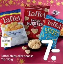 REMA 1000 Taffel chips eller snacks tilbud