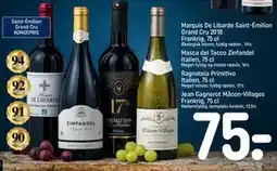 REMA 1000 Marquis De Libarde Saint-Émilion Grand Cru 2018 Frankrig, 75 cl tilbud