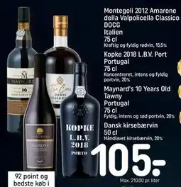 REMA 1000 Kopke 2018 L.B.V. Port Portugal 75 cl tilbud
