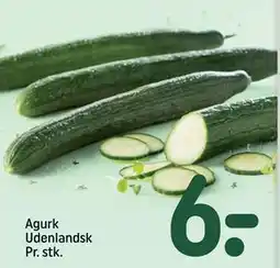 REMA 1000 Agurk Udenlandsk Pr. stk tilbud