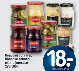 REMA 1000 Beauvais survarer, Bähncke sennep eller dijonnaise 225-580 g tilbud