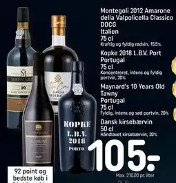 REMA 1000 Montegoli 2012 Amarone della Valpolicella Classico DOCG Italien 75 cl tilbud