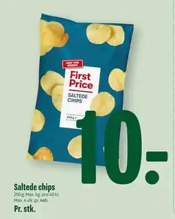 Min Købmand Saltede chips tilbud