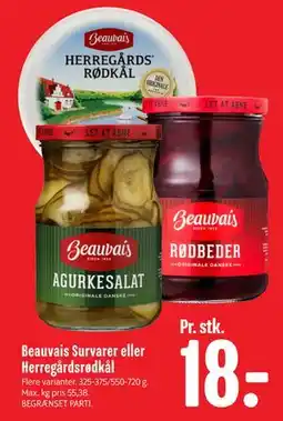 Min Købmand Beauvais Survarer eller Herregårdsrødkål tilbud