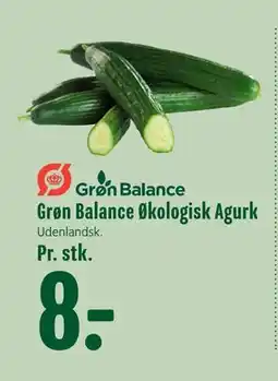 Min Købmand Grøn Balance Økologisk Agurk tilbud