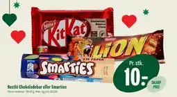 Min Købmand Nestlé Chokoladebar eller Smarties tilbud