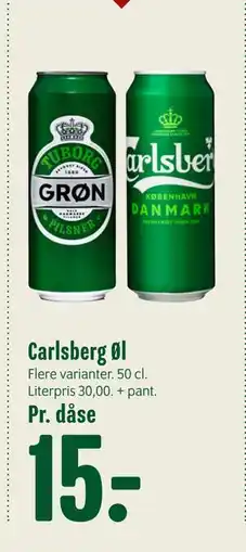Min Købmand Carlsberg Øl tilbud