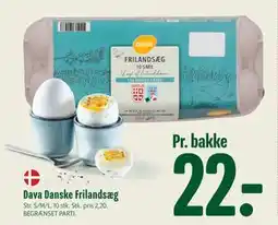 Min Købmand Dava Danske Frilandsæg tilbud