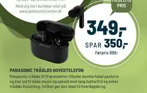PANASONIC TRÅDLØS HOVEDTELEFON, Medlemspris