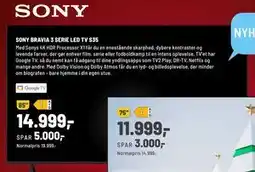 Panasonic Center SONY BRAVIA 3 SERIE LED TV S35 tilbud