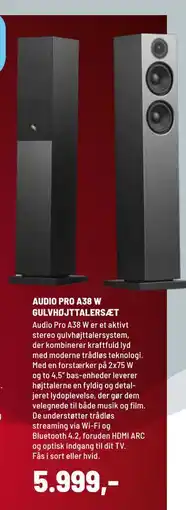 Panasonic Center AUDIO PRO A38 W GULVHØJTTALERSÆT tilbud