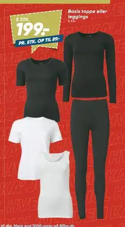 Bilka Basis toppe eller leggings tilbud