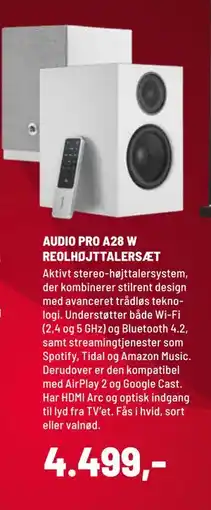 Panasonic Center AUDIO PRO A28 W REOLHØJTTALERSÆT tilbud