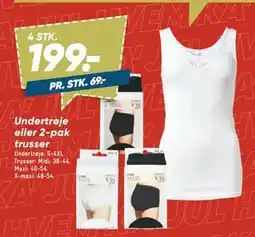 Bilka Undertrøje eller 2-pak trusser tilbud