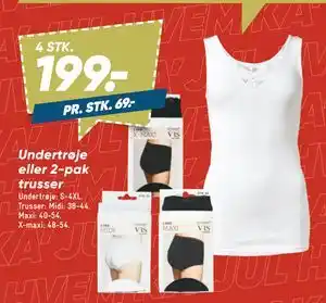 Bilka Undertrøje eller 2-pak trusser tilbud
