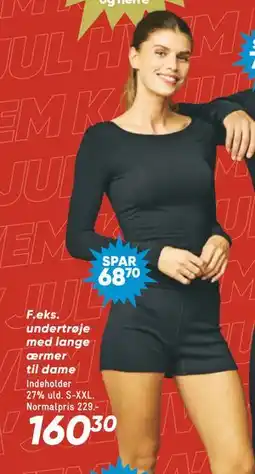 Bilka undertrøje med lange ærmer til dame tilbud