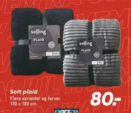 Bilka Soft plaid tilbud