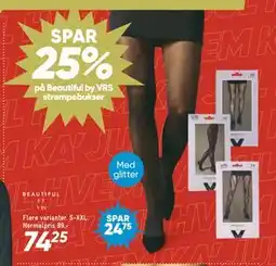 Bilka SPAR 25% på Beautiful by VRS strømpebukser tilbud