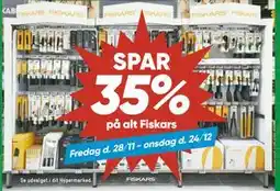 Bilka SPAR. 35%. på alt Fiskars tilbud