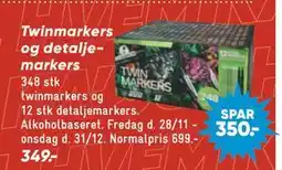Bilka Twinmarkers og detaljemarkers tilbud