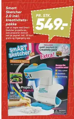 Bilka Smart Sketcher 2.0 inkl. kreativitetspakke tilbud